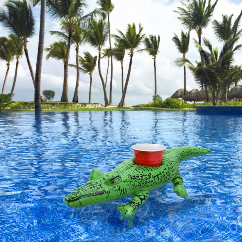 GoFloats Inflatable Pool and Hot Tub Drink Holders (3 Pack) (Choose - Unicorn, Flamingo, Palm Tree and More) - Image 3